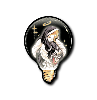 電球シスター(黒フチ)