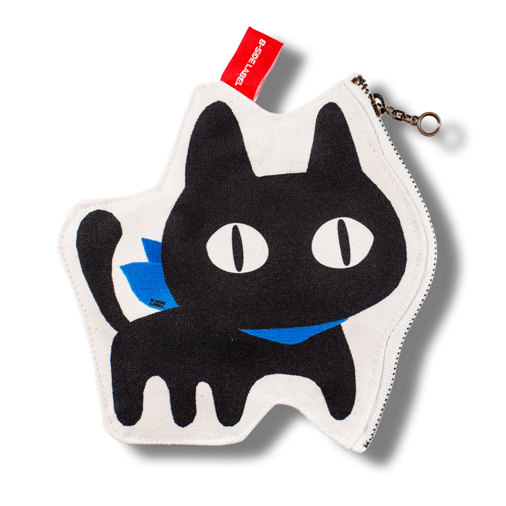 鋭目猫/ファスナーポーチ