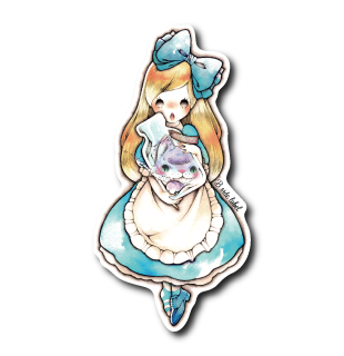 メルヘン瓶チェシャアリス(青)