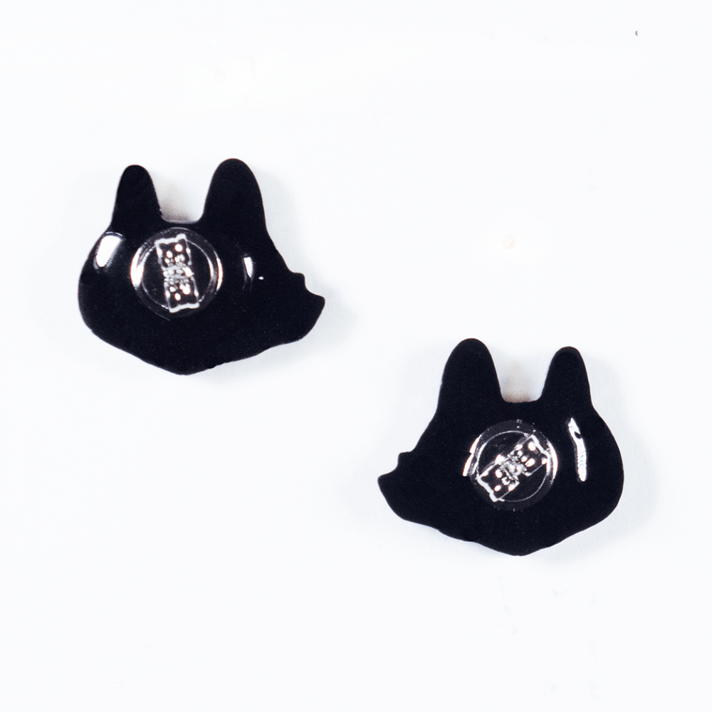 鋭目ネコ/ピアス2個セット