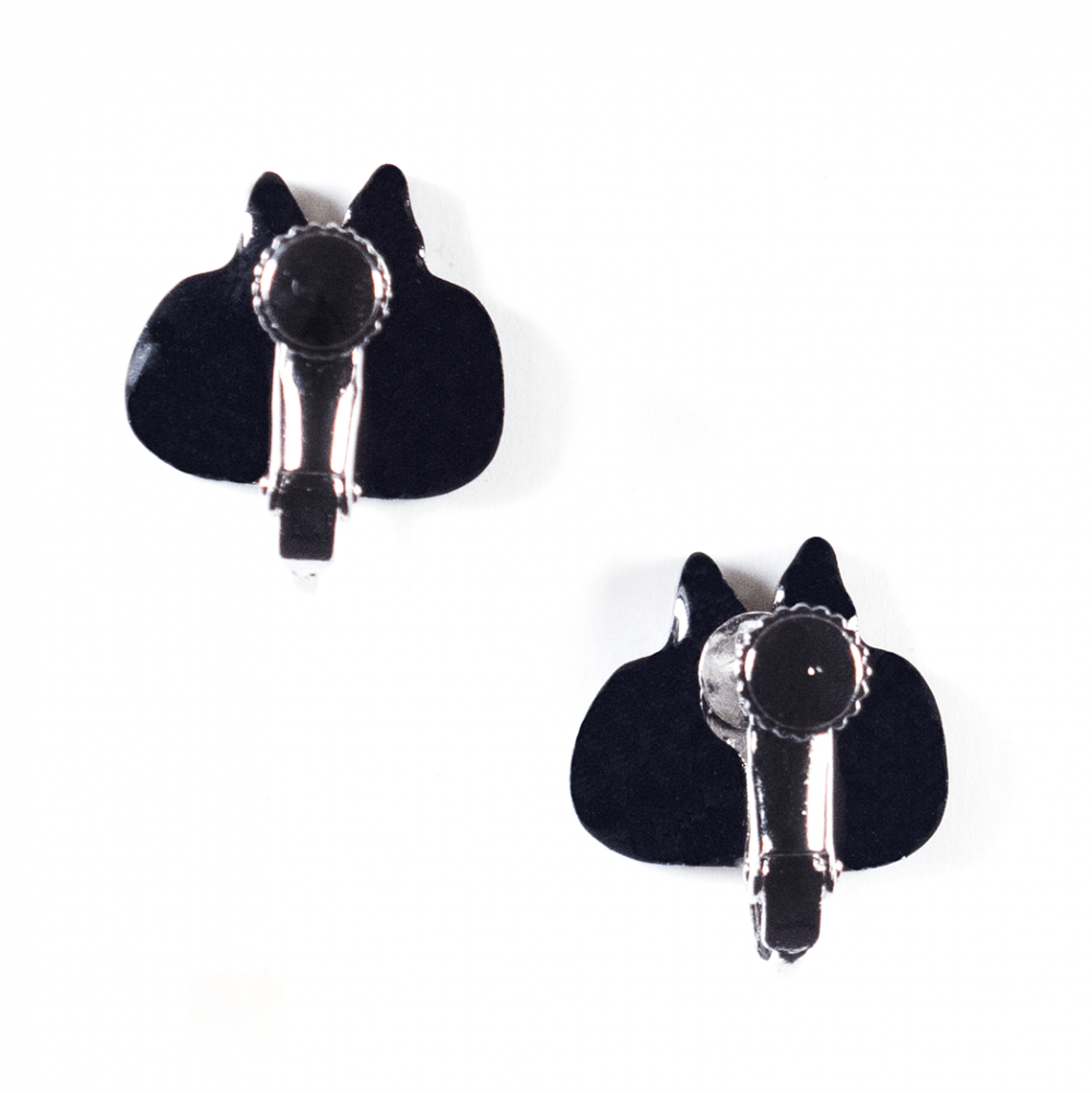 ゆるネコフェイス(雑)/イヤリング2個セット