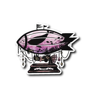 海の気球(ピンク)