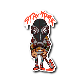 STAYHOMEガスマスク(黒マスク)