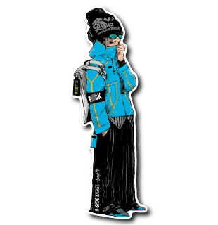 命大事に(青パーカー)