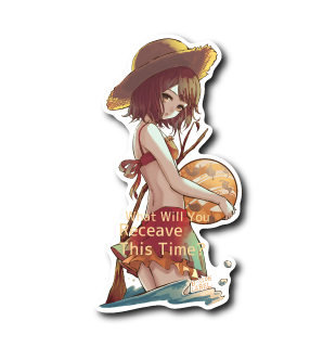 麦わら水着ガール