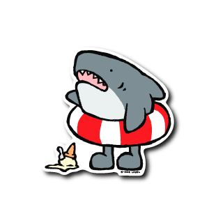 真顔アイス落下(サメ)