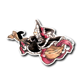 リボン魔女(白フチ)