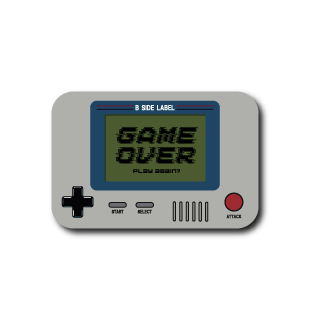 GAMES project Retro Game Over B SIDE LABEL