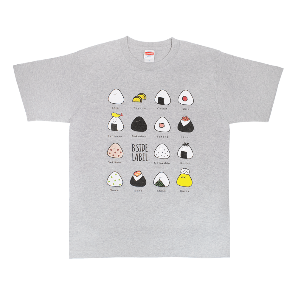 おにぎり集合(グレー)/Tシャツ