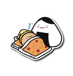 (父の日企画)父おにぎり子の寝顔(漬物柄)