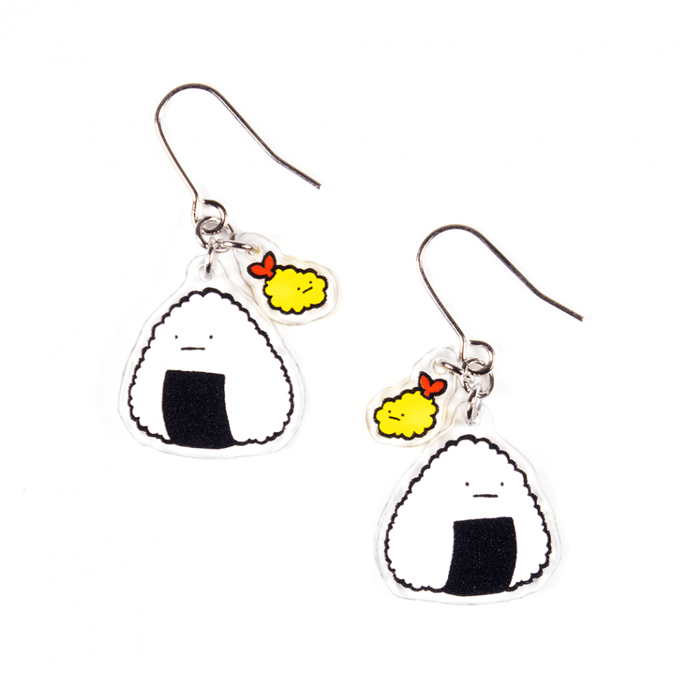 天むすおにぎり/ピアス2個セット