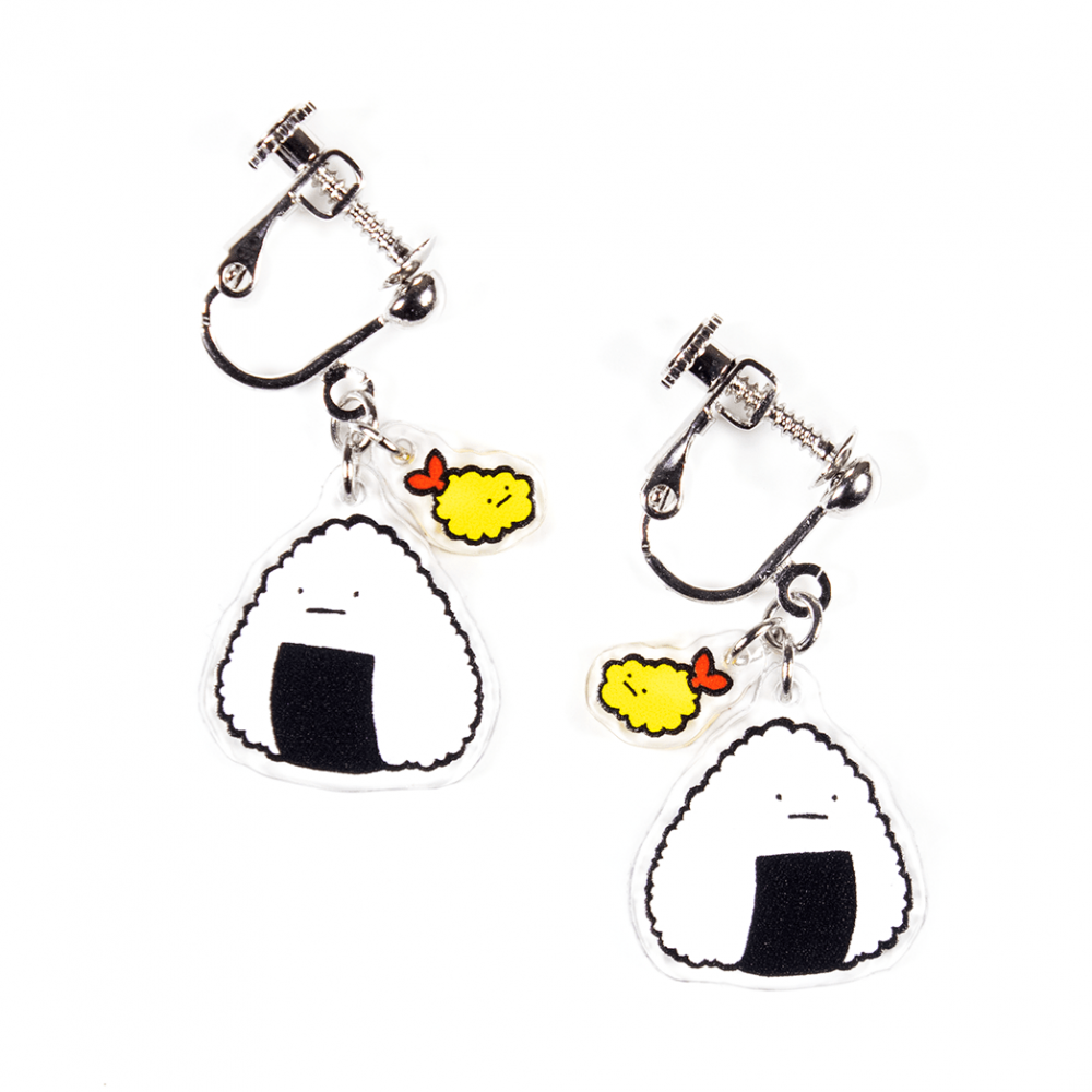 天むすおにぎり/イヤリング2個セット