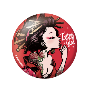 花魁横顔/小缶バッジ