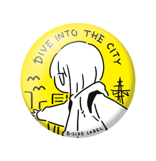 DIVE INTO THE CITY/小缶バッジ