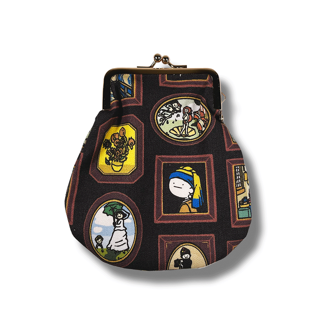 真顔絵画/がま口