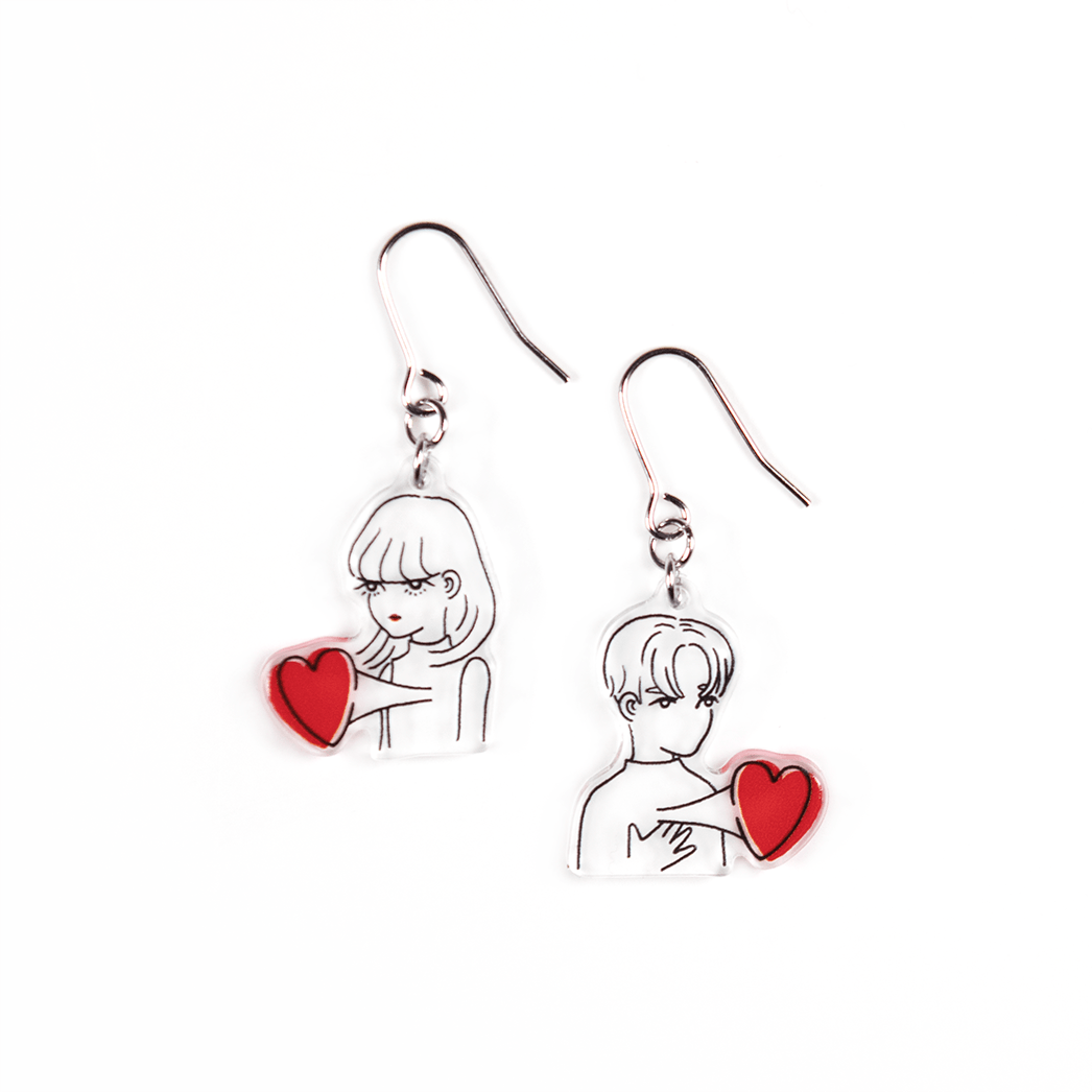 ズキュン/ピアス2個セット