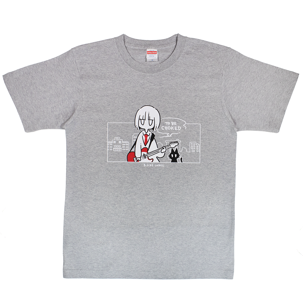 デフォルメちゃんギター(グレー)/Tシャツ