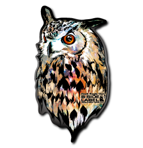 ミミズク頭(黒)