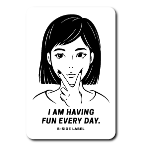 ボブ女子四角(黒)