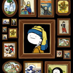 真顔絵画シリーズ