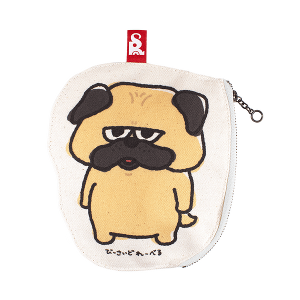 ジト目犬&ネコ/ファスナーポーチ