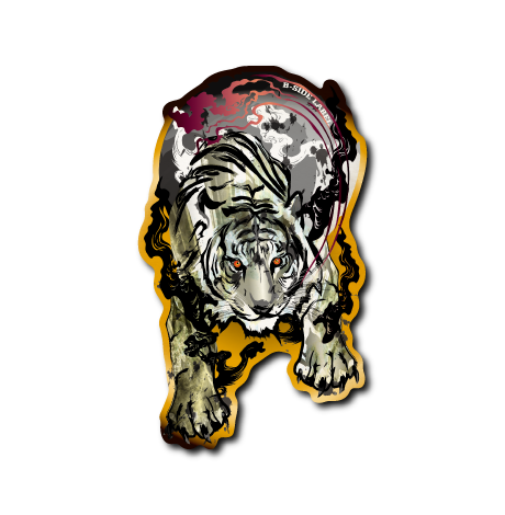 Traditional虎(黄黒フチ)