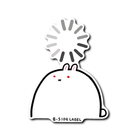 ローディングうさぎ(白)