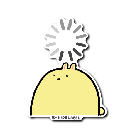 ローディングうさぎ(黄)