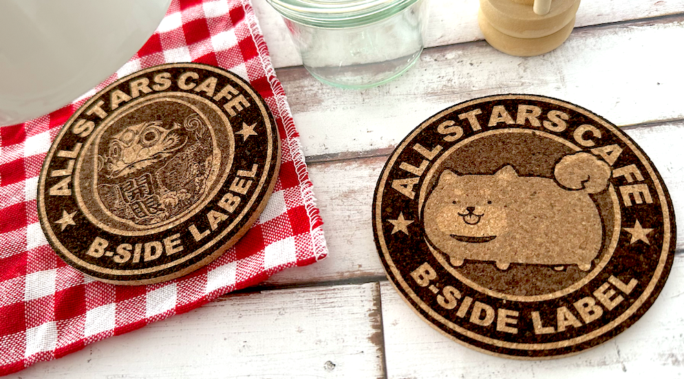 丸柴犬&食パンアニマル/コースター