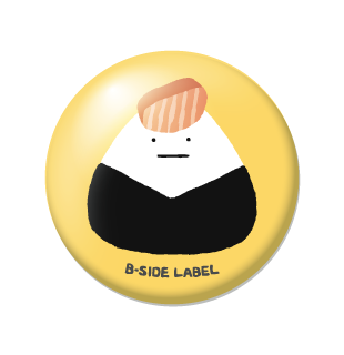 おにぎり鮭正面/小缶バッジ