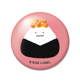 おにぎりいくら正面/小缶バッジ