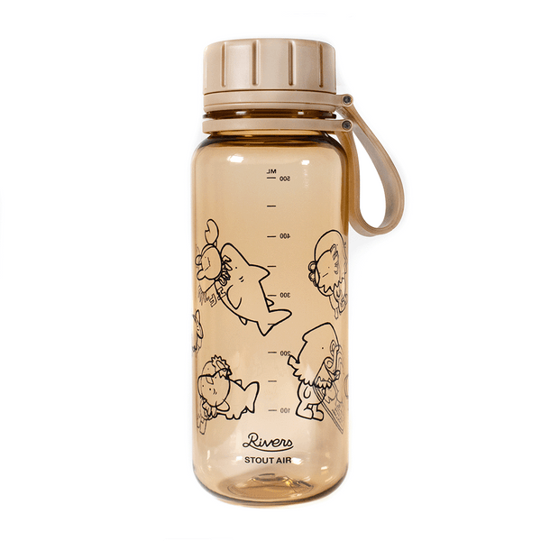 水辺の生き物？/クリアボトル (ベージュ)