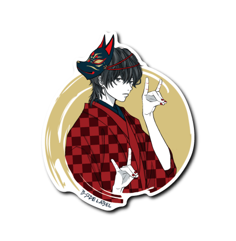 狐面男子(黒面)