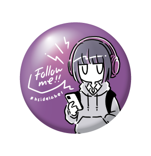 SALAD DAYS紫ガール/小缶バッジ