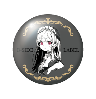 モノクロ赤目女子/小缶バッジ – B-SIDE LABEL