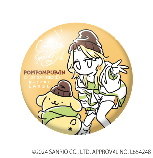 サンリオキャラクターズ)ポムポムプリン&プロミカ黄/小缶バッジ – B