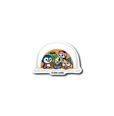 (冬企画)暴言かまくら/蓄光ステッカー