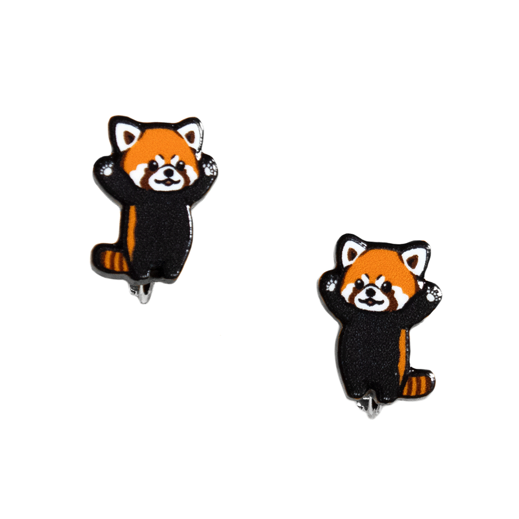 レッサーパンダ/イヤリング2個セット