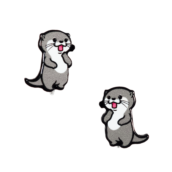 直立カワウソ/イヤリング2個セット