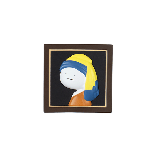 真顔絵画真珠の耳飾り/フィギュアマグネット