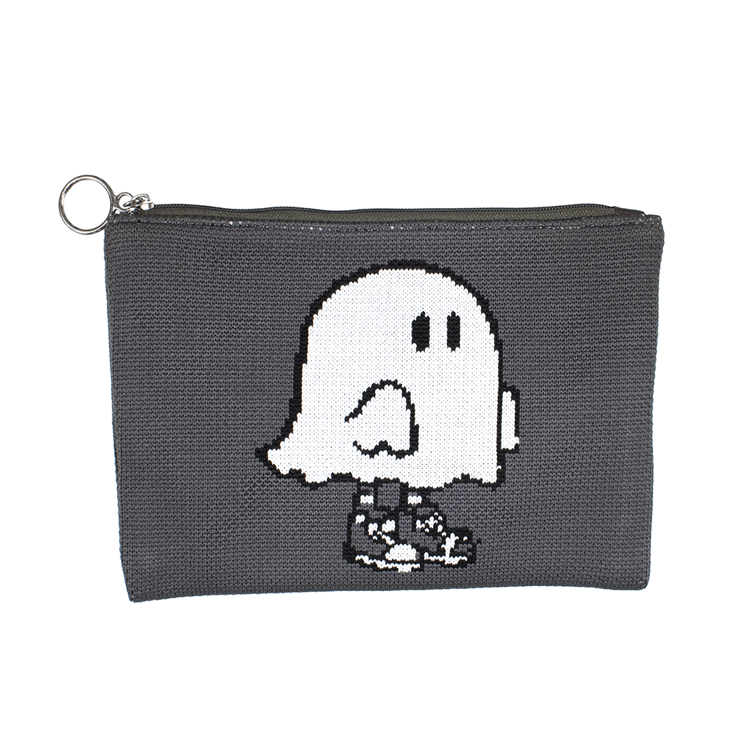 スニーカーおばけ/ジャガードポーチ