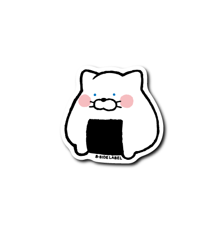 白黒ねこにぎり(白猫)