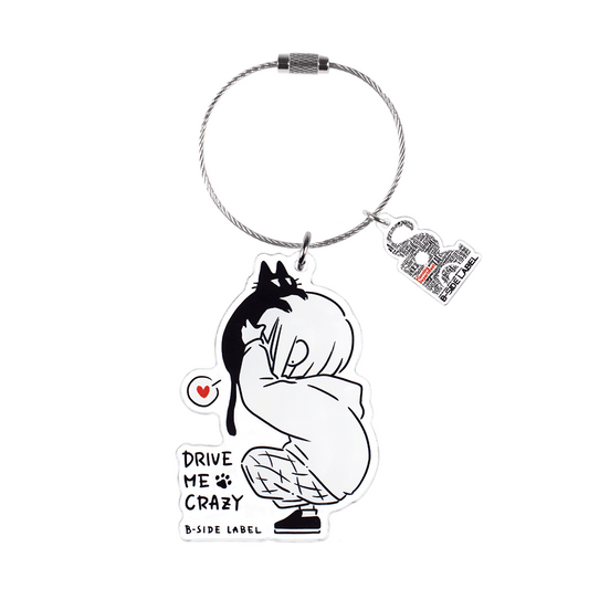 (ネコ企画)デフォ猫吸い/キーリング