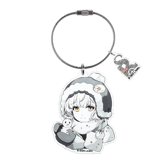 (冬企画)モノクロ雪の日女子/キーリング