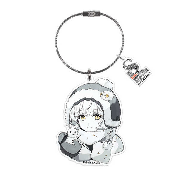 (冬企画)モノクロ雪の日女子/キーリング