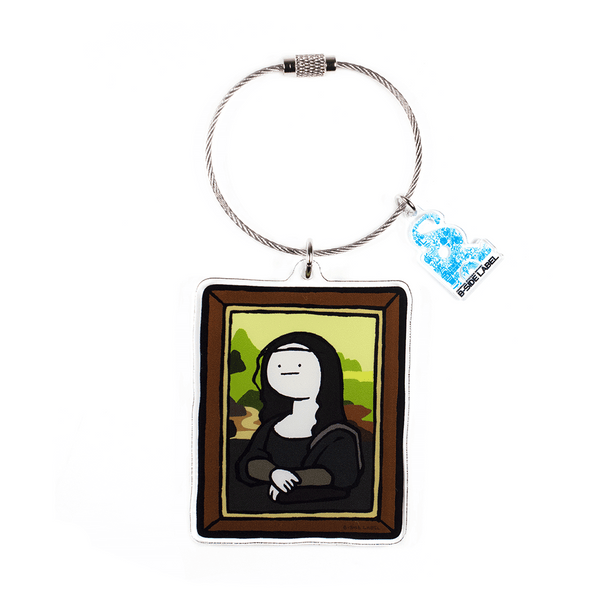 真顔絵画黒髪黒服/キーリング
