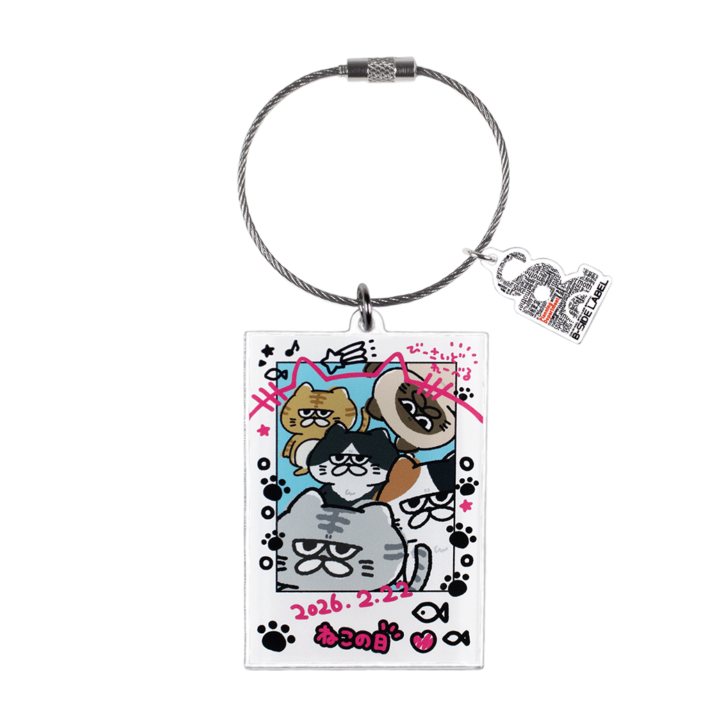 (ネコ企画)ジト目ネコチェキ/キーリング