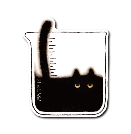 黒猫計量カップ(黄目)