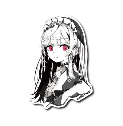 モノクロ赤目女子
