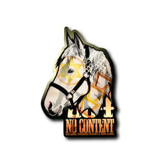 馬 NO CONTENT(色フチ)